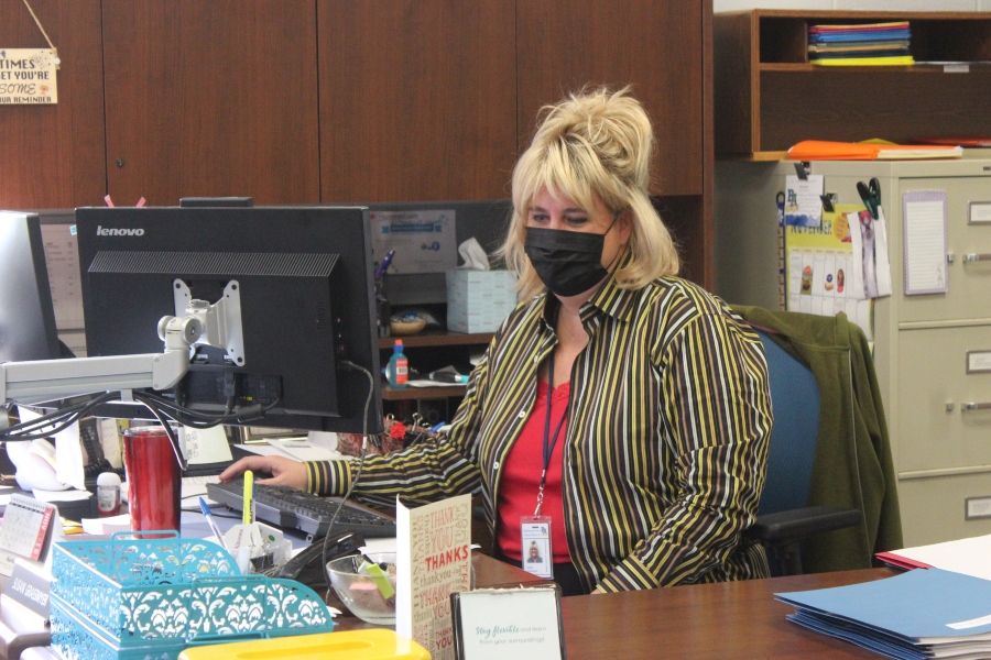Susan Grassmyer has been enjoying her first several weeks working in the district office.