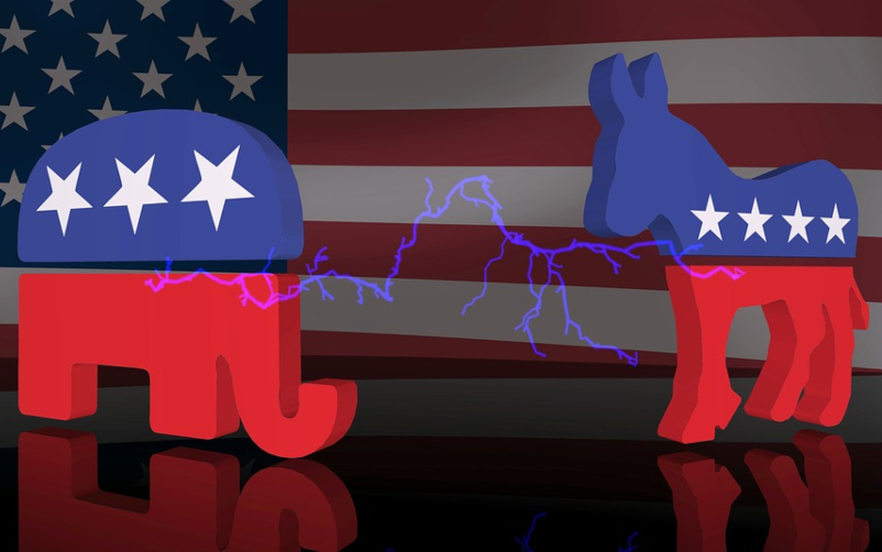 Political parties create stark boundaries in America.