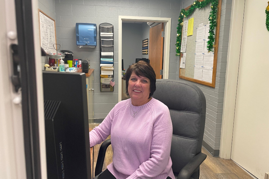 Mrs. Deb Lechner has been greeting students coming through the door at B-A for 20 years.