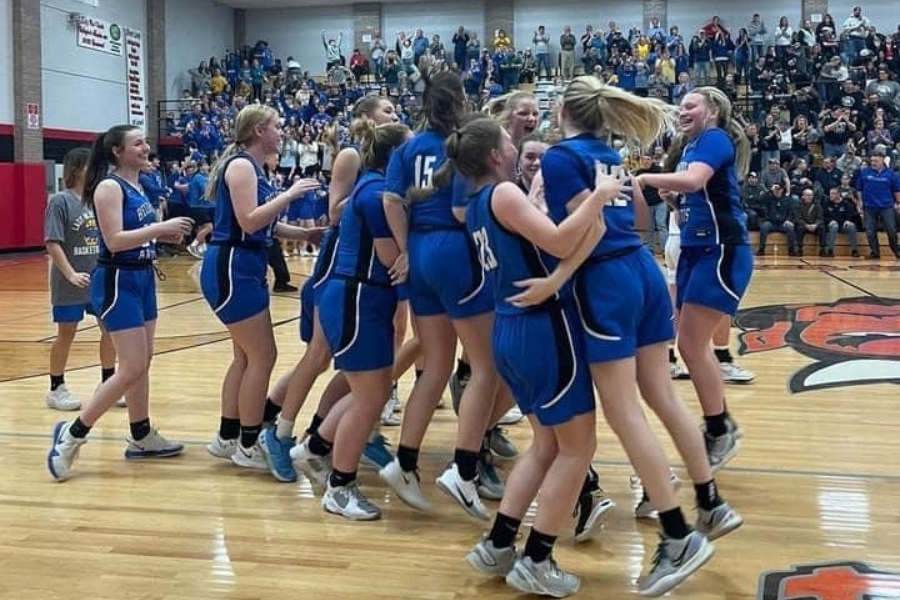 The Lady Blue Devils upset District 6 champ Homer Center to advance to the PIAA final 4.