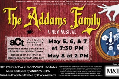 The Addams Family at the Mishler Theater has several B-A connections.