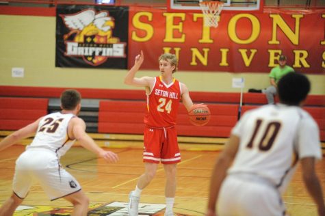 2016 B-A grad Nathan Davis, seen here in his college days at Seton Hill, is entering his second season playing professionally for the McKinnon Cougars in Australia.