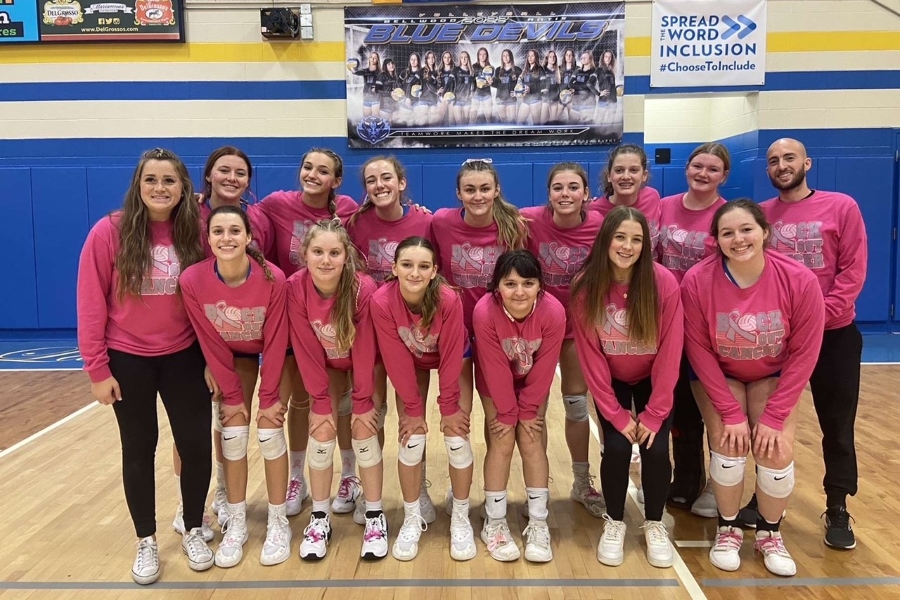 B-As volleyball team raised money for breast cancer awareness with its annual Pink Out game.