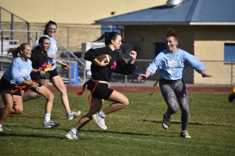 The annual Powder Puff game will be played on May 26. (Photo: 2022 powderpuff game; November 6, 2022 by Morgan Kienzle)