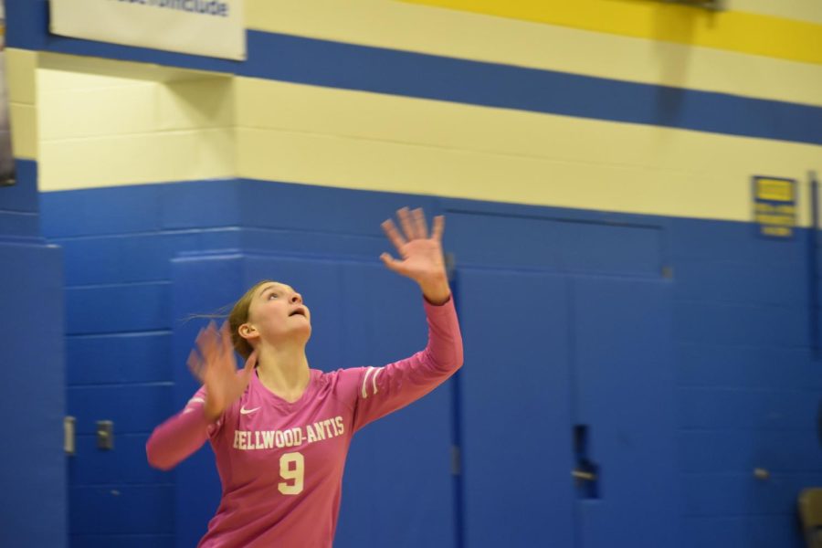 Ava Patton had 12 digs in B-As first-round playoff win.