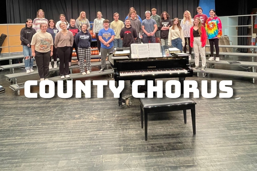 B-A singers attended county chorus before Thanksgiving.