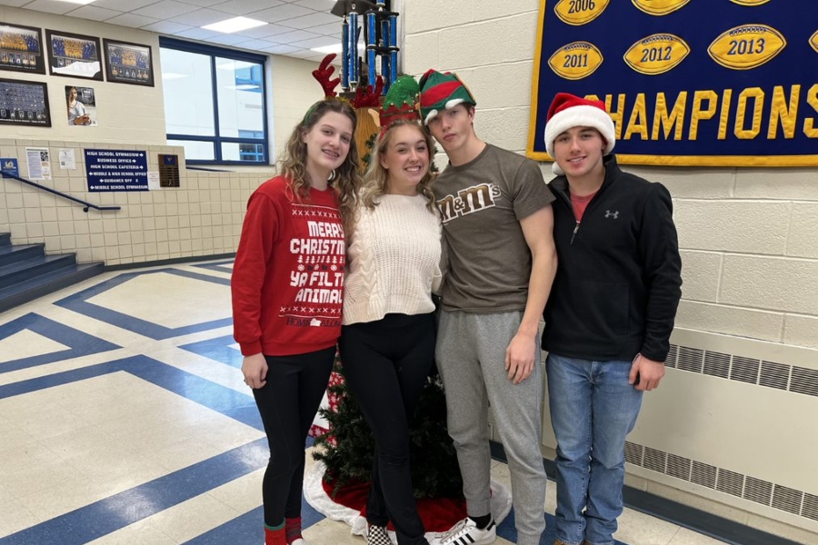 Monday was Christmas hat day at B-A, one of 5 spirit week dress down days leading up to Christmas.