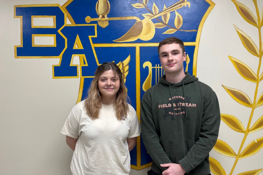 Seniors Bailee Conway and Jacob Hawn earned high honors from the Keystone Media Awards.