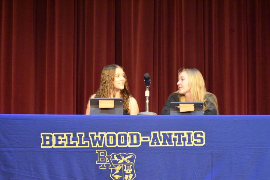 The CHS debate class will conduct its annual schoolwide debate in March. Chloe Brown (Left) and Olivia Hess (Right)