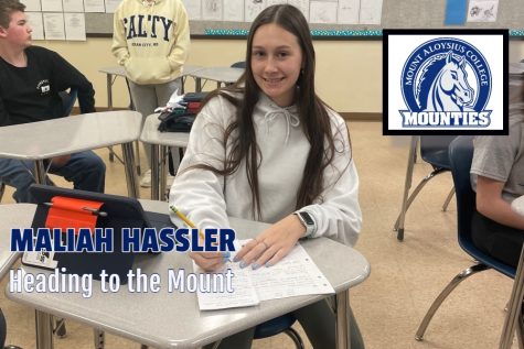 Maliah Hassler will continue her education next year at Mount Aloysius.