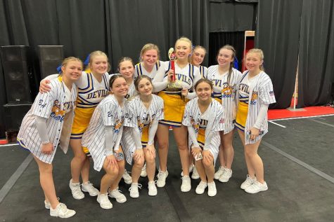 The Bellwood-Antis varsity cheerleading team made huge strides this season as a competitive squad and is looking to level up next year.