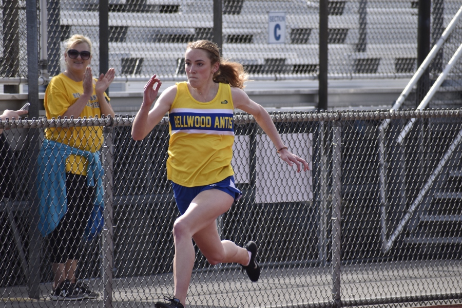 Brielle Campbell earned two ribbons in the sprints at the United Invitational. (Bailee Conway)