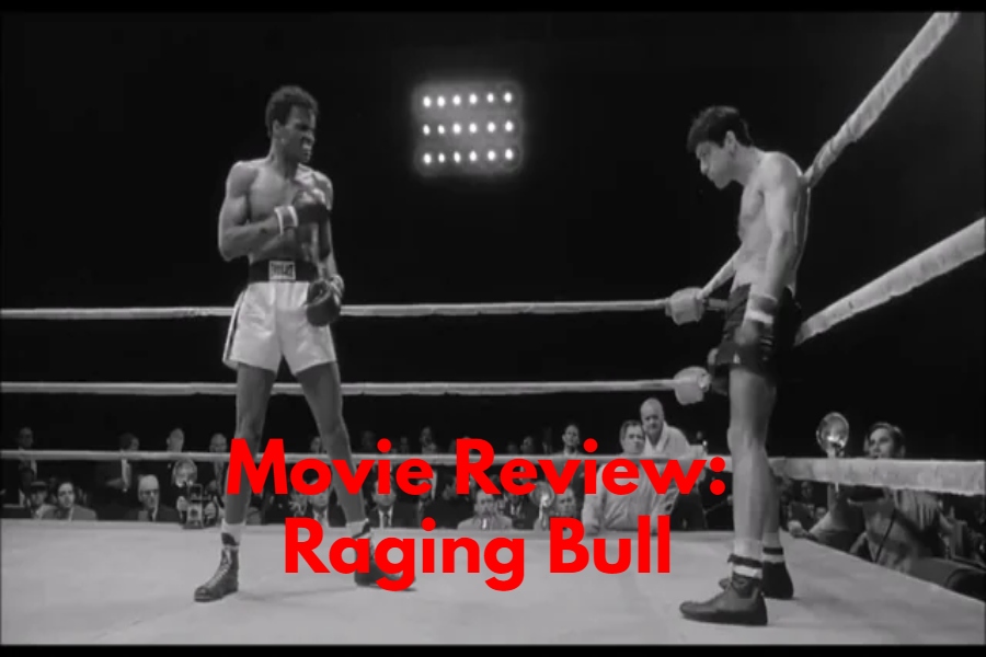 La Motta is pictured here in the movie losing his belt to Sugar Ray Robinson at the end of their 6 fight long bout