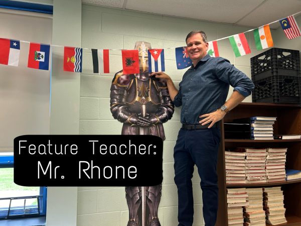 Mr. Rhone is this weeks feature teacher!
