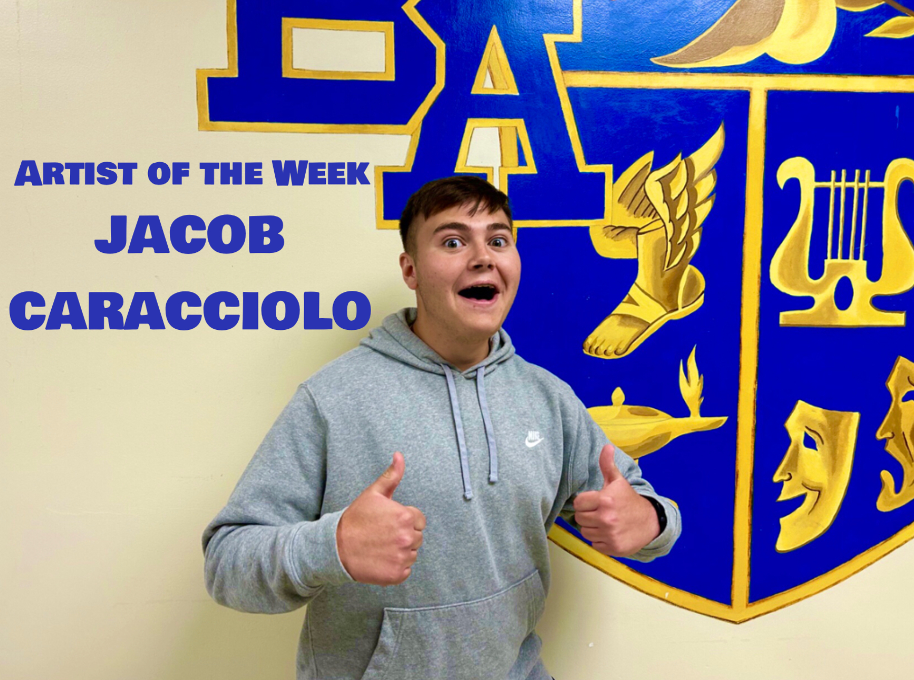 Jacob Caracciolo is the artist of the week for his passion in choir!