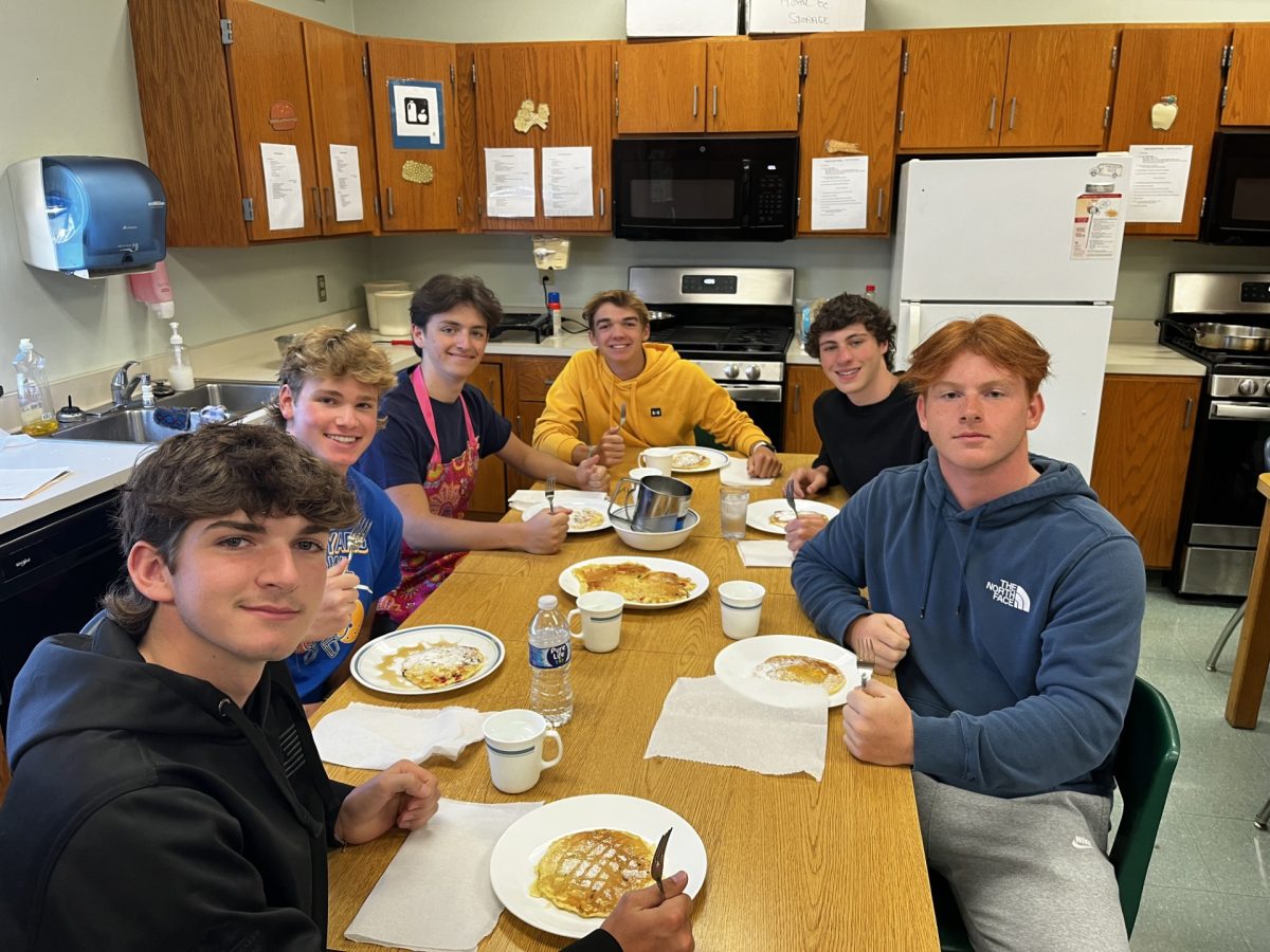 The crew in Ms. Harriss class recently spent time cooking breakfast meals.