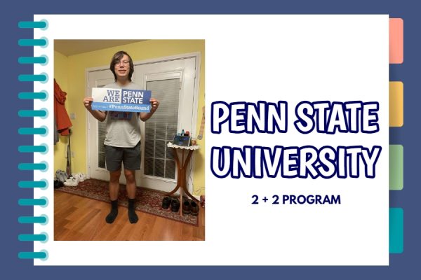 Seth will start his four years at Penn State Altoona and end at University Park.