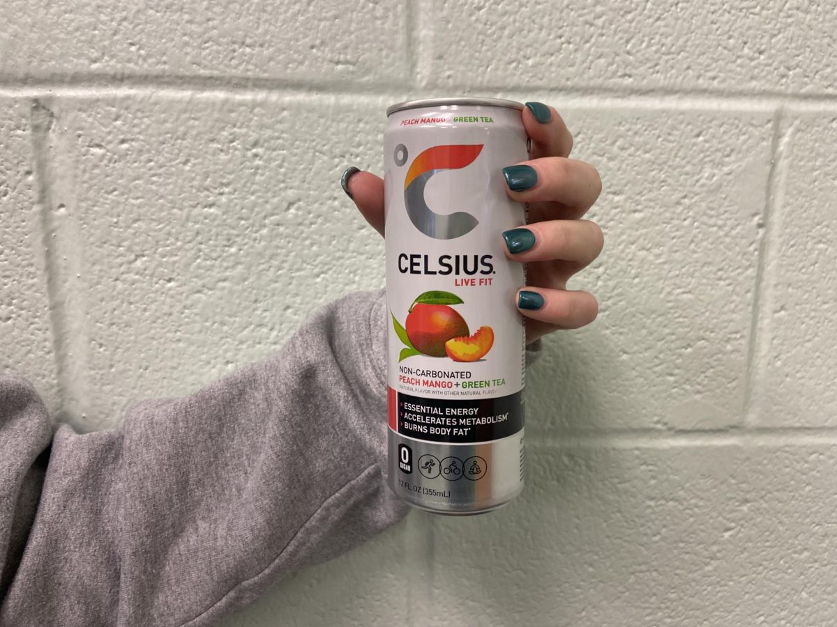 Chloe Hammond starting off her day with a Celsius 