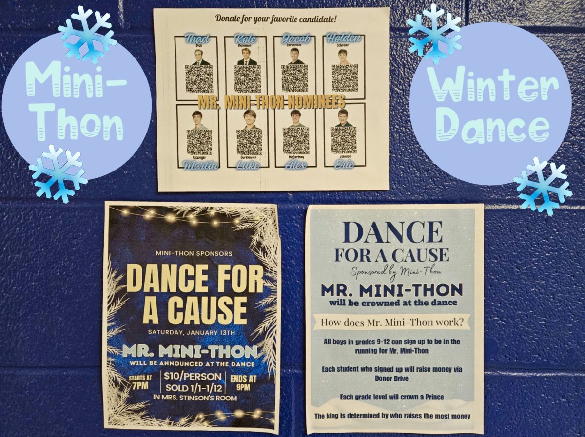 Mini-Thon is sponsoring a dance this Saturday at the Elementary school.