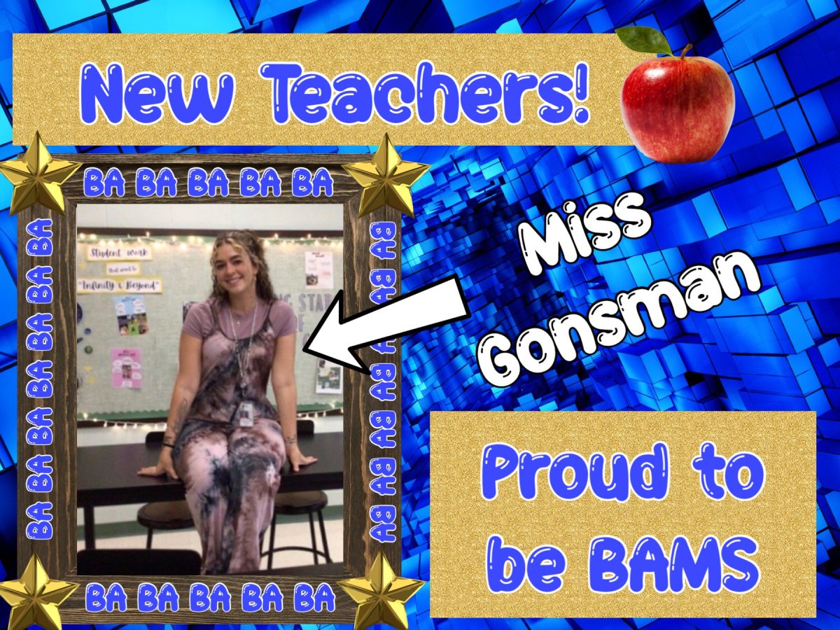 New teacher: Miss Gonsman