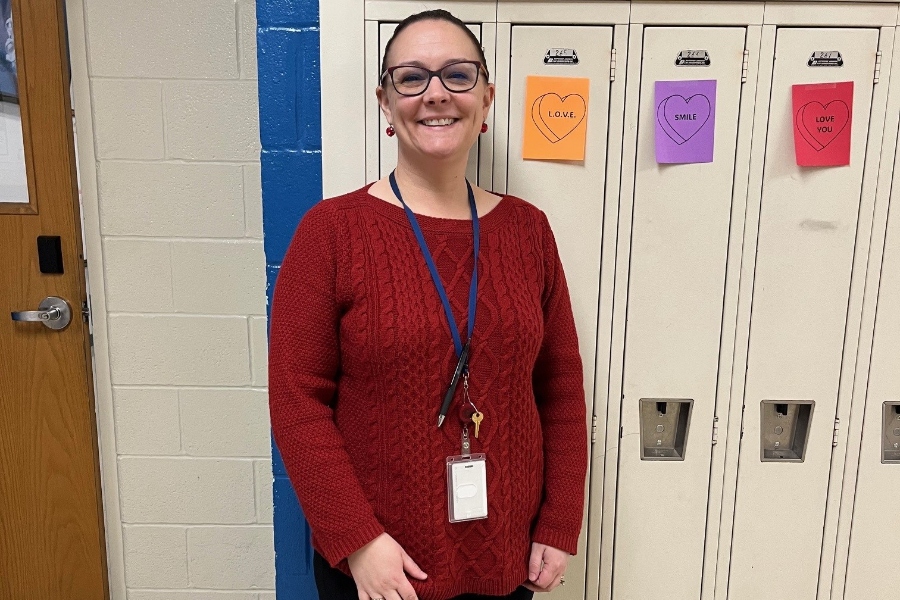 Mrs. Kustaborder is a new teacher in the Bellwood-Antis Middle School.
