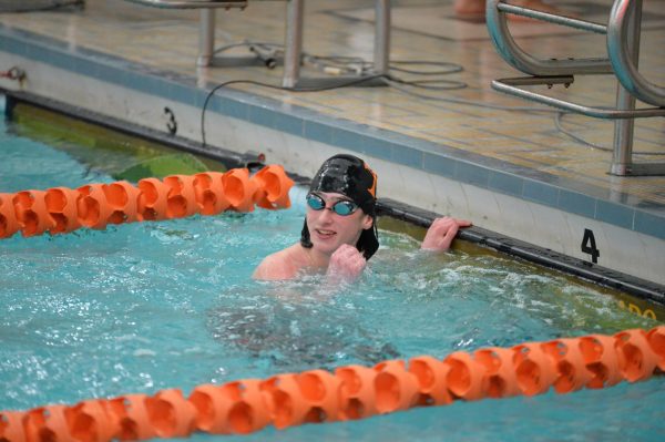 Freshman Ned Smearman is one of 6 B-A swimmers competing in the District 6 championships this week.