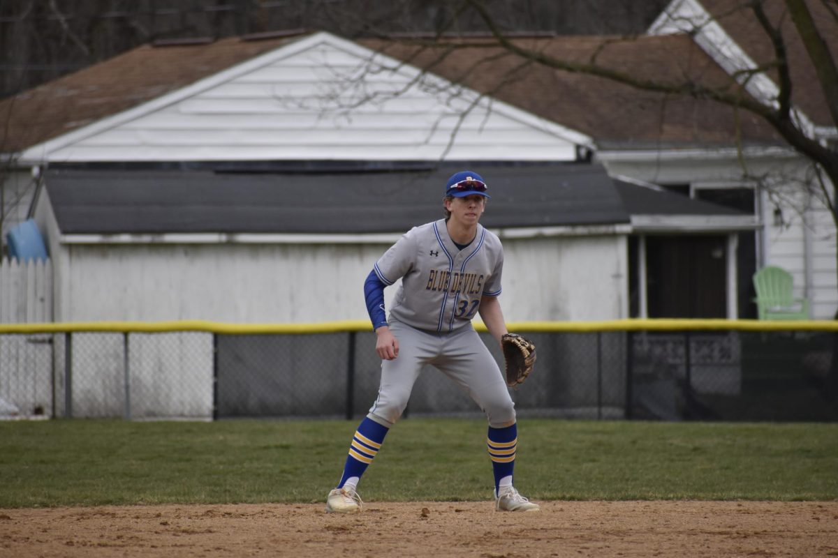 Junior Matthew Berkowirtz got the save for the Devils Wednesday to preserve a win over Williamsburg.