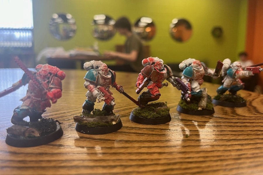 Collecting and painting War Hammer 40K figurines is a beloved pastime for Gabe Waltermire.