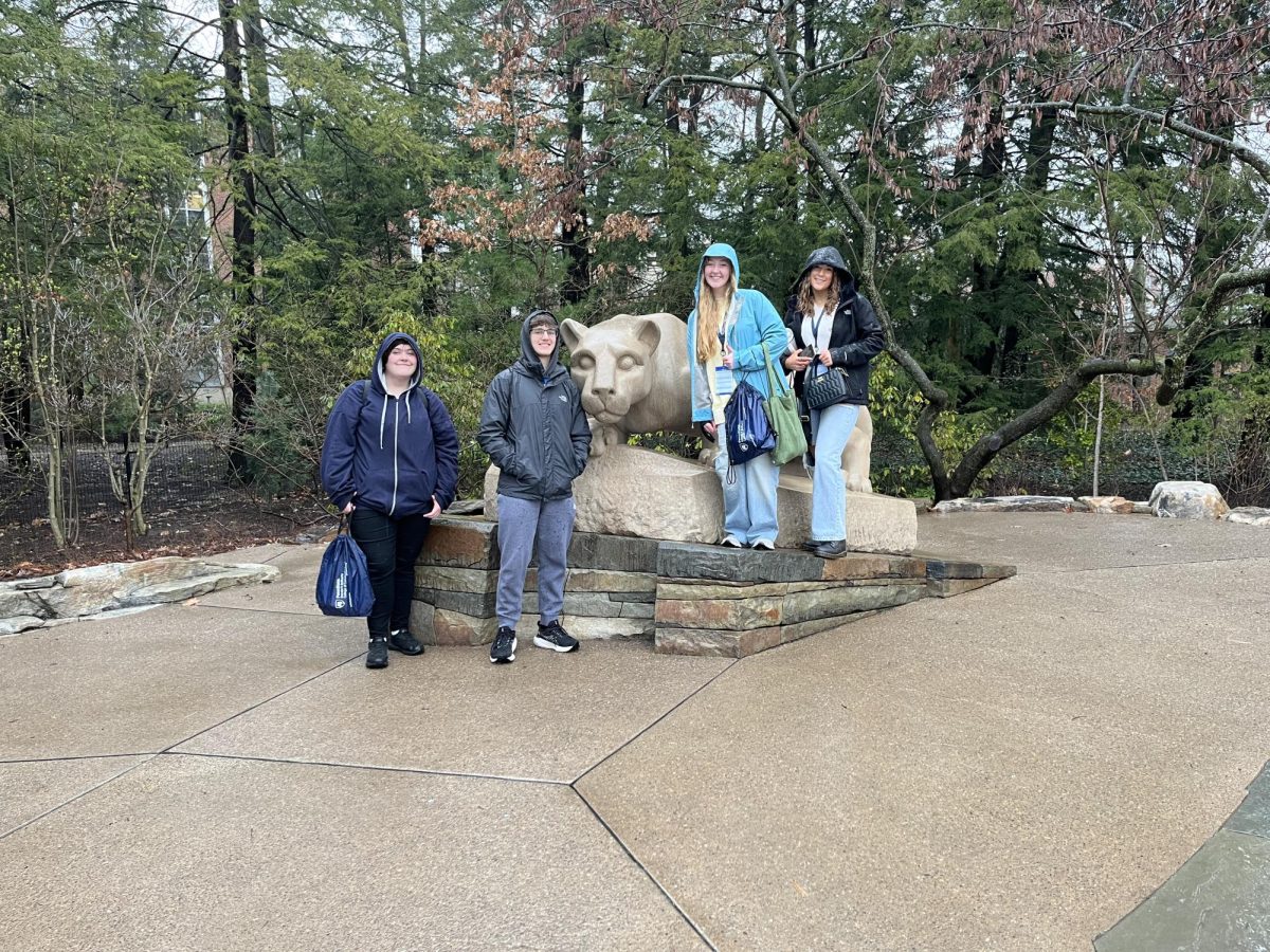 The Blueprint Staff at the Nittany Lion!