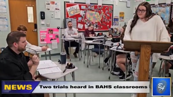 BAHS law class holds mock trials
