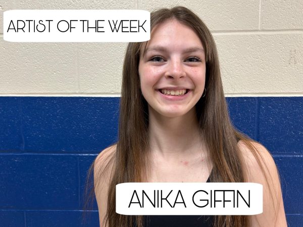 Freshman Anika Giffin competes competitively in cheerleading and plays in the high school concert band! She’s this week’s Artist of the Week!