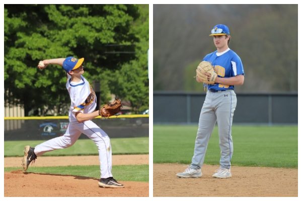 Pitcher Curtis Shedlock and utility player Chase Plummer were two rising stars for the B-A baseball team as freshmen.