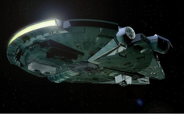 This is the Millennium Falcon, which can be see in numerous star wars films. 