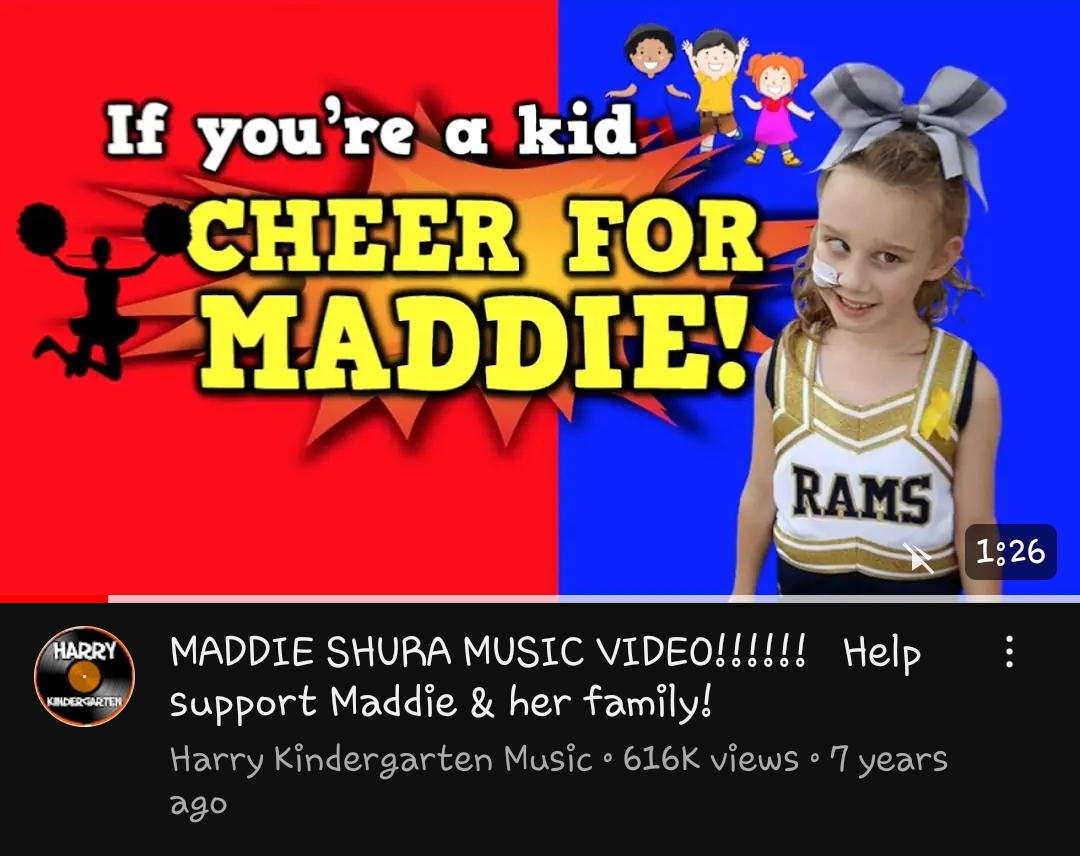Mr. Pete Harry of BAMS made a music video for Maddie.
