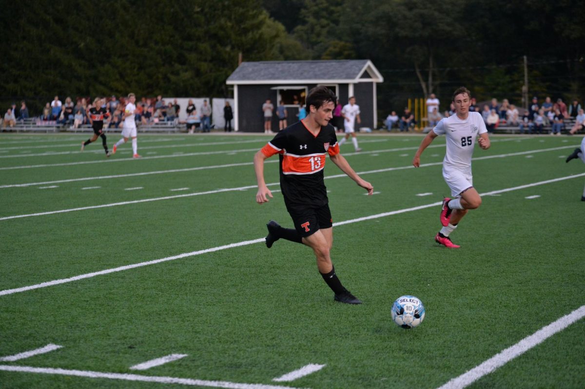 B-A senior Jake Baker had 3 assists in the soccer team's shutout of Penn Cambria on Saturday.