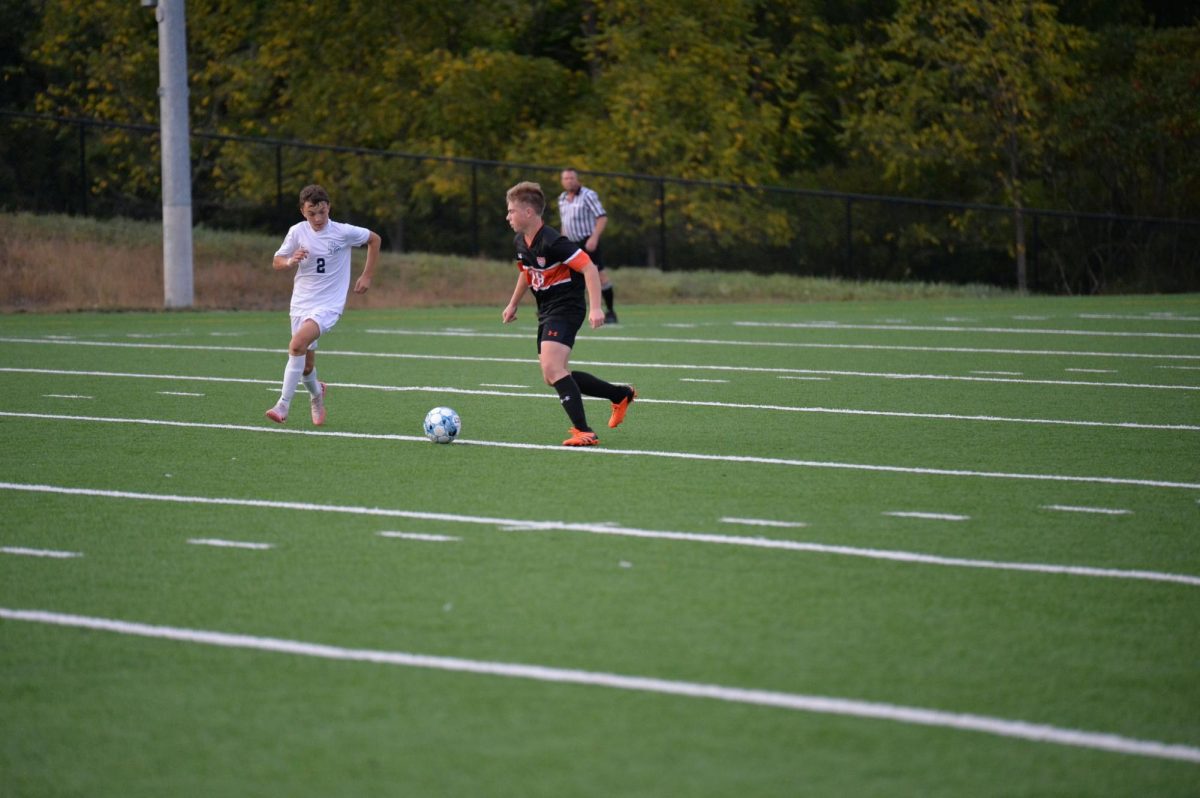 B-A sophomore Noah Gulvas continued his scoring tear for the soccer team in its loss to PO.