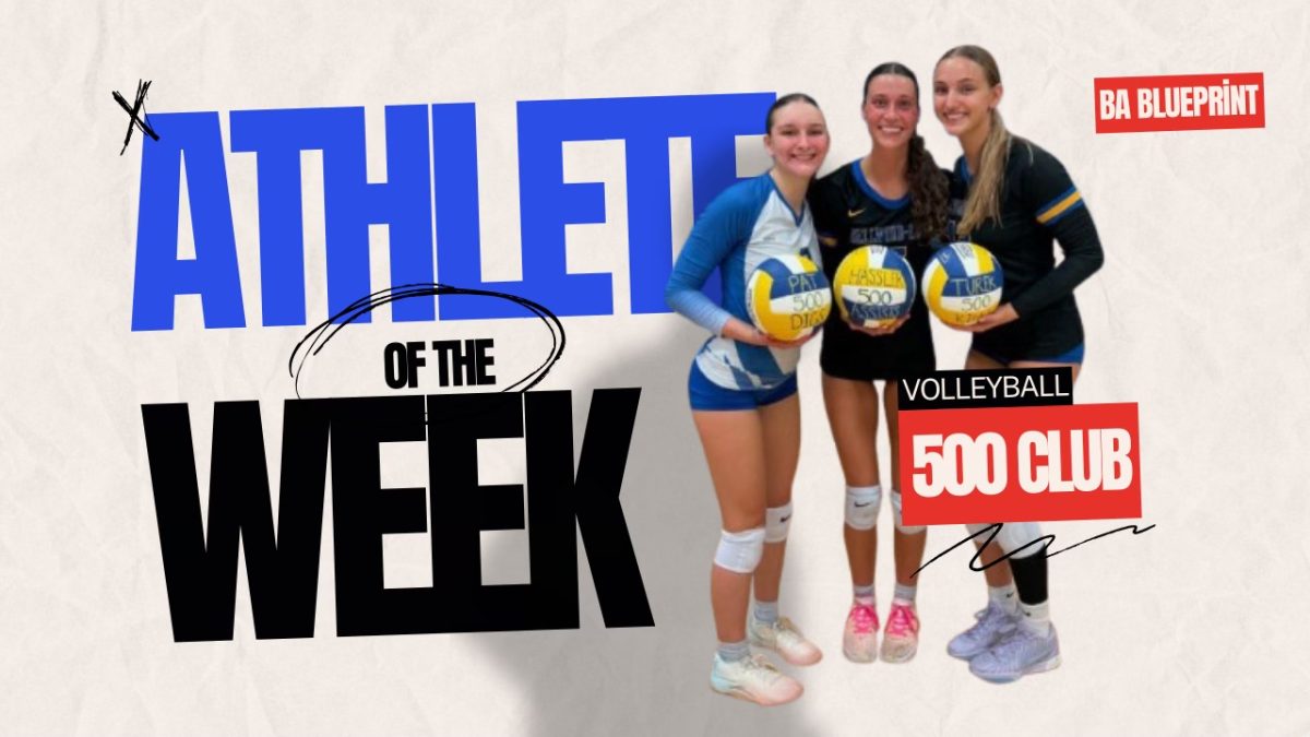 Ava Patton, Avah Hassler, and Addy Turek reached significant career milestones for the volleyball team recently.