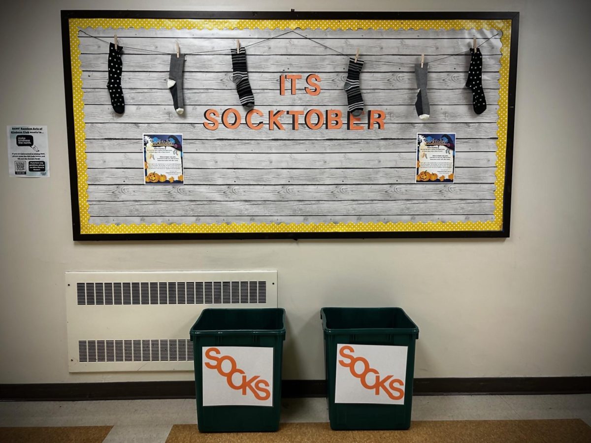 B-A Middle Schoolers are busy collecting socks for a cause.