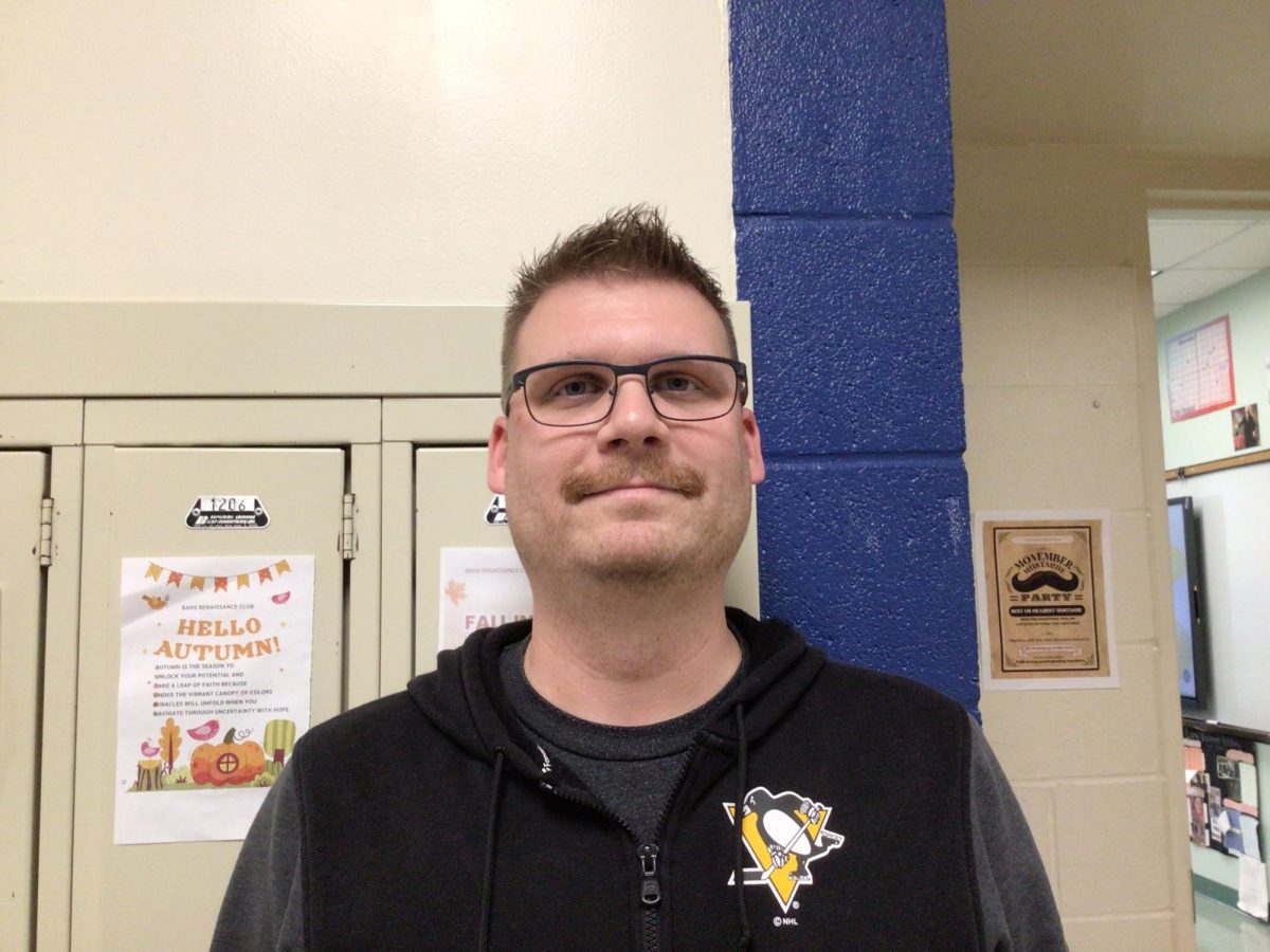 Mr. Elder, one of the miniTHON organizers, is growing out his ustache for the month of November.