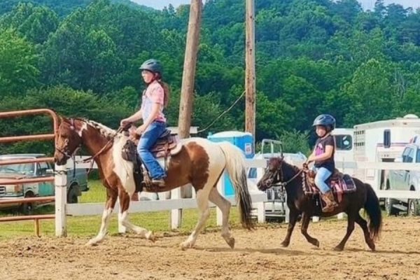 Competitive horseback riders enjoying success