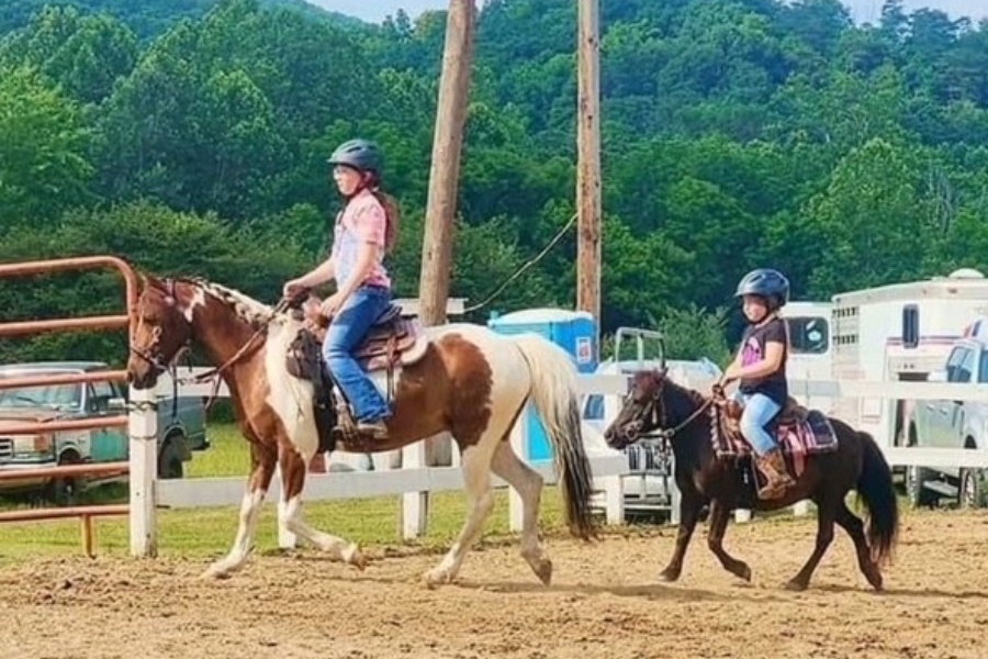 Bailey Thompson (left) and her sister Kinley, are two Bellwood-Antis students who have developed a passion for horses and equestrian competition over the last several years.