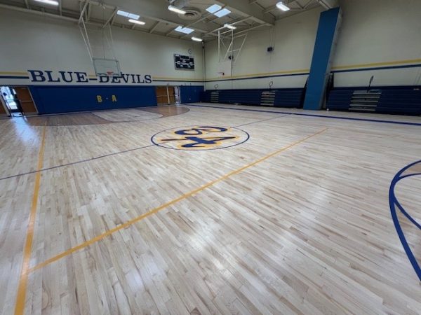 Middle school gym open and ready