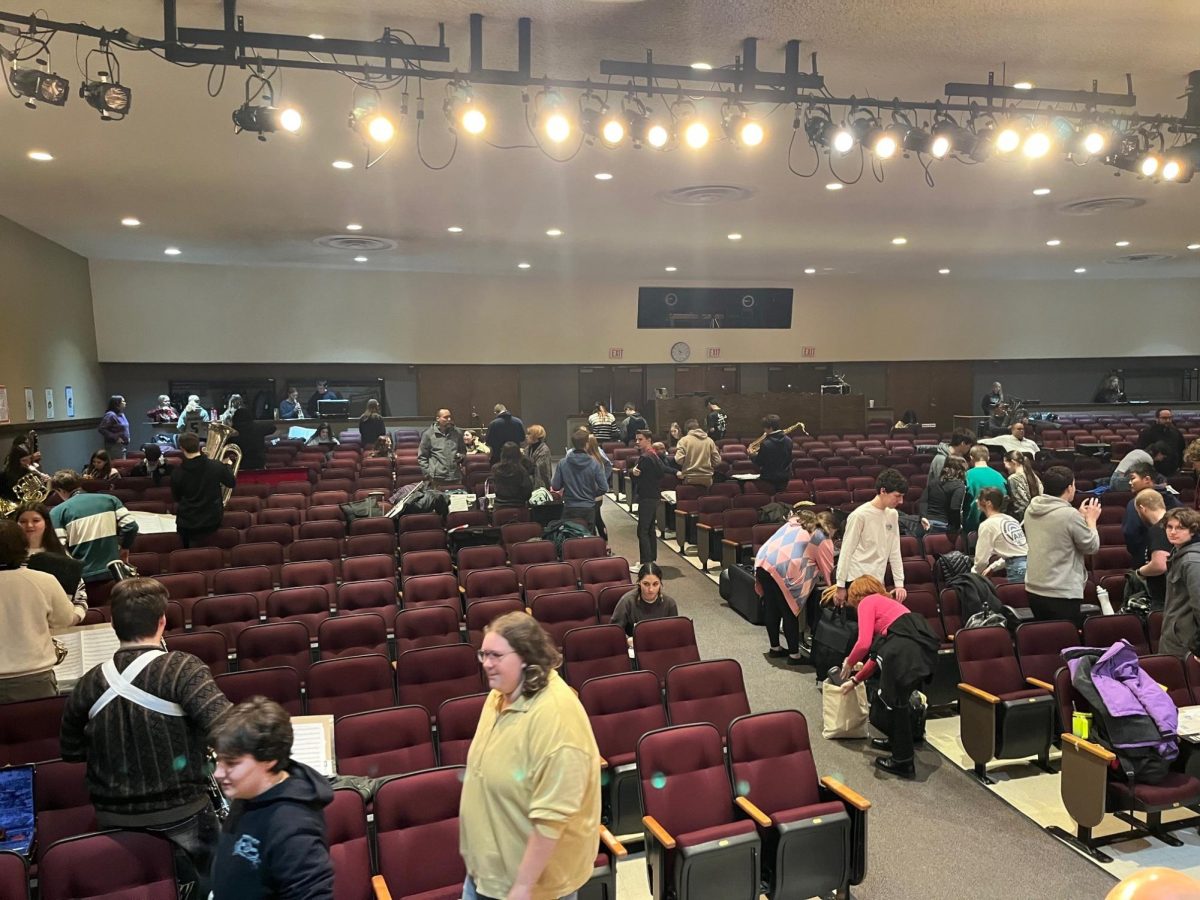 PMEA District Band students arrived at Bellwood-Antis High School Thursday just as classes were being dismissed due to cold temperatures in the building.