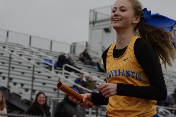 Sophomore Julie Kraft was first in the 3200 meter run against Penns Valley and Clearfield on Tuesday.