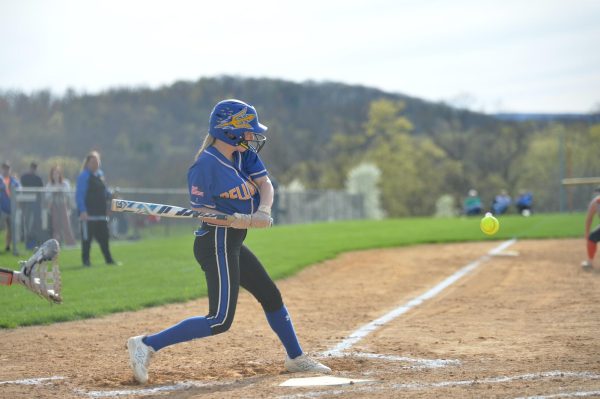 Freshman Karlie Sweigart had two hits for B-A against Tyrone. The Lady Devils lost 9-1.