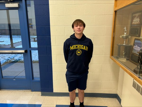 Quinn Leeper wearing his favorite team