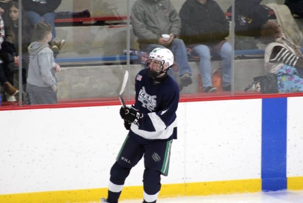 Sophomore Tyler Mock has been playing high-level travel hockey for several years. He currently plays for the Keystone Wild.