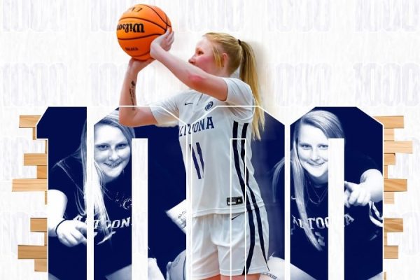 Jaidyn McCracken recently surpassed 1,000 career points playing at Penn State Altoona.
