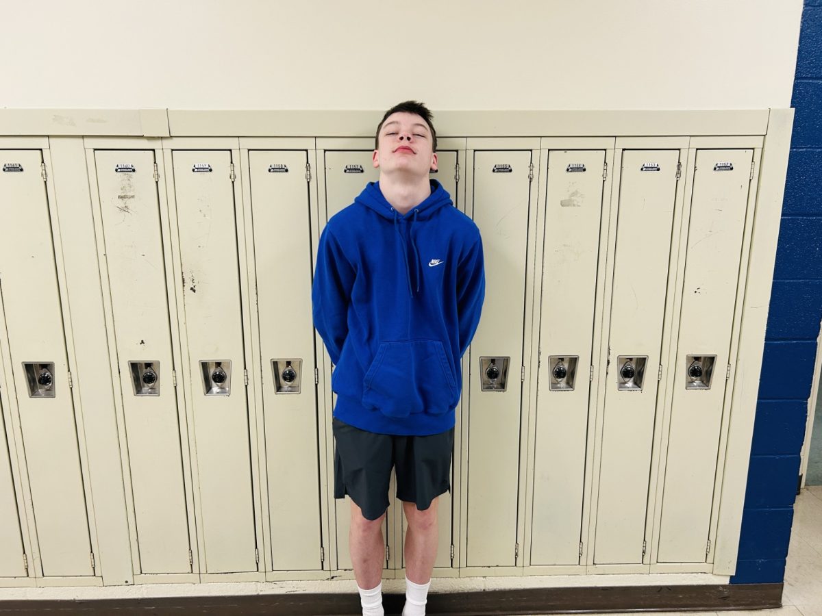 Cherry standing in hallway