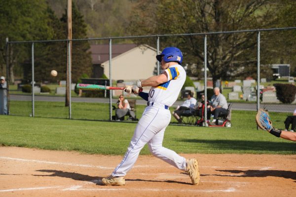 Junior Chase Plumber at bat for Bellwood-Antis.